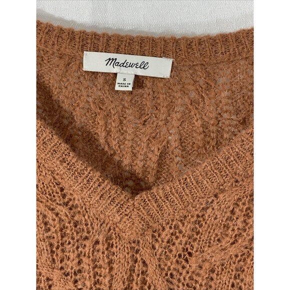 Madewell Fall Sweater V Neck Womens S Alpaca Lightweight Oversized - Picture 3 of 6
